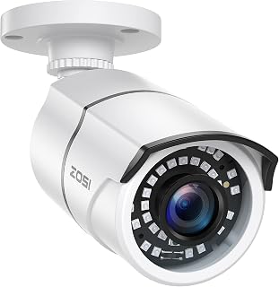 ZOSI 1080p 2MP Hybrid 4-in-1 Bullet Security Camera Outdoor Indoor, 100ft Night Vision, IP67 Weatherproof CCTV