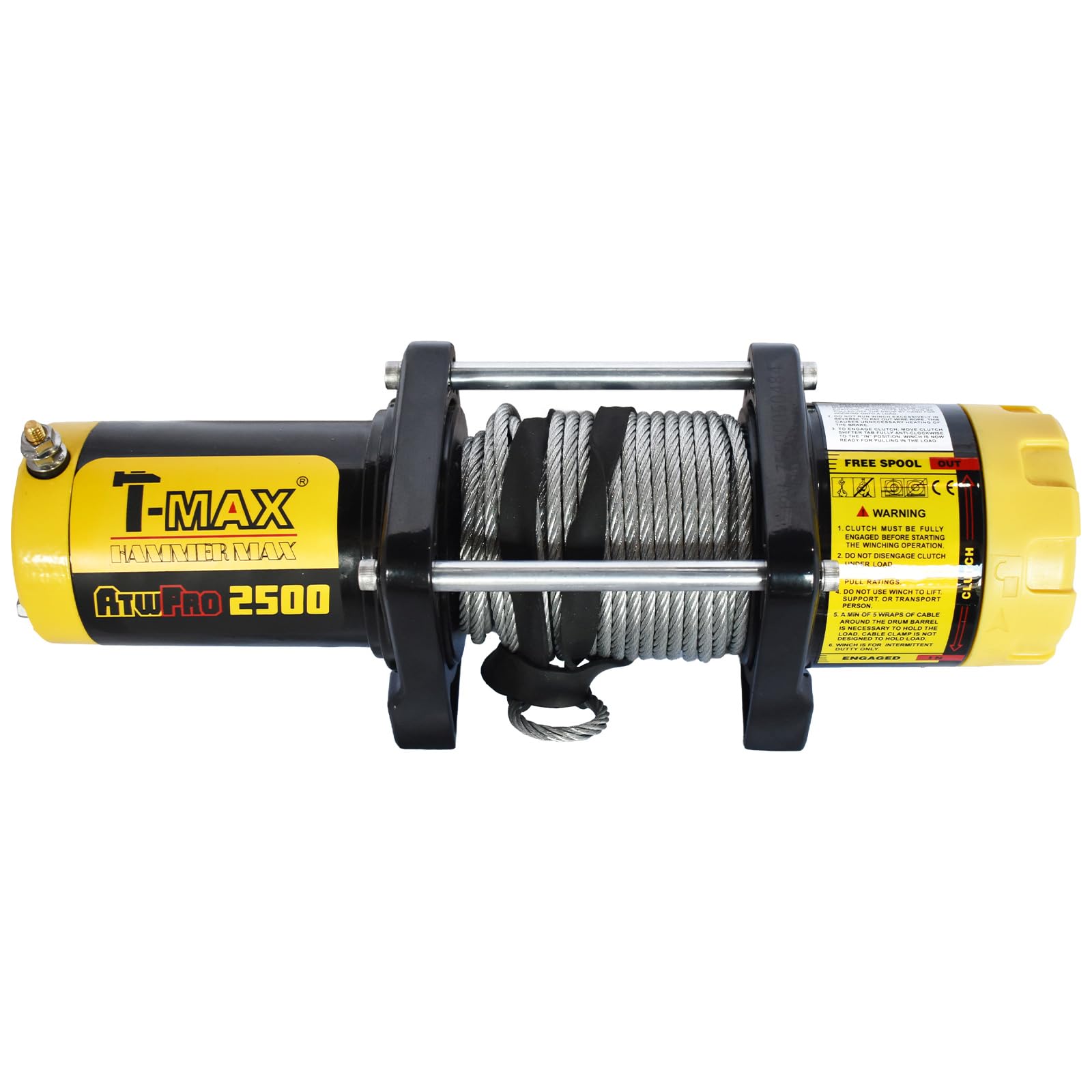 T-MAX HAMMER MAX ATWPRO 6000 電動ウインチ Amazon.co.jp: T-MAX 電動ウインチ 12V 2500LBS ATWPRO オフロード 4X4