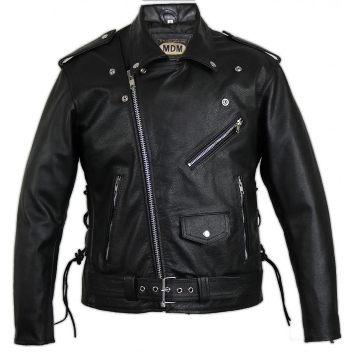 MDM Motorrad Lederjacke Rocker Jacke