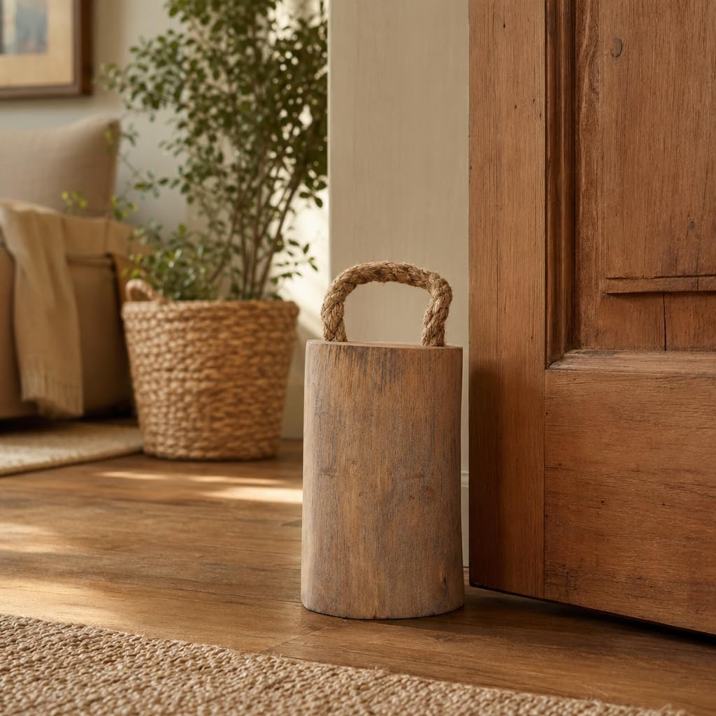 Sagebrook Home Handcrafted Teak Wood Decorative Accent Rustic Brown Home & Office Decor 10 Inches