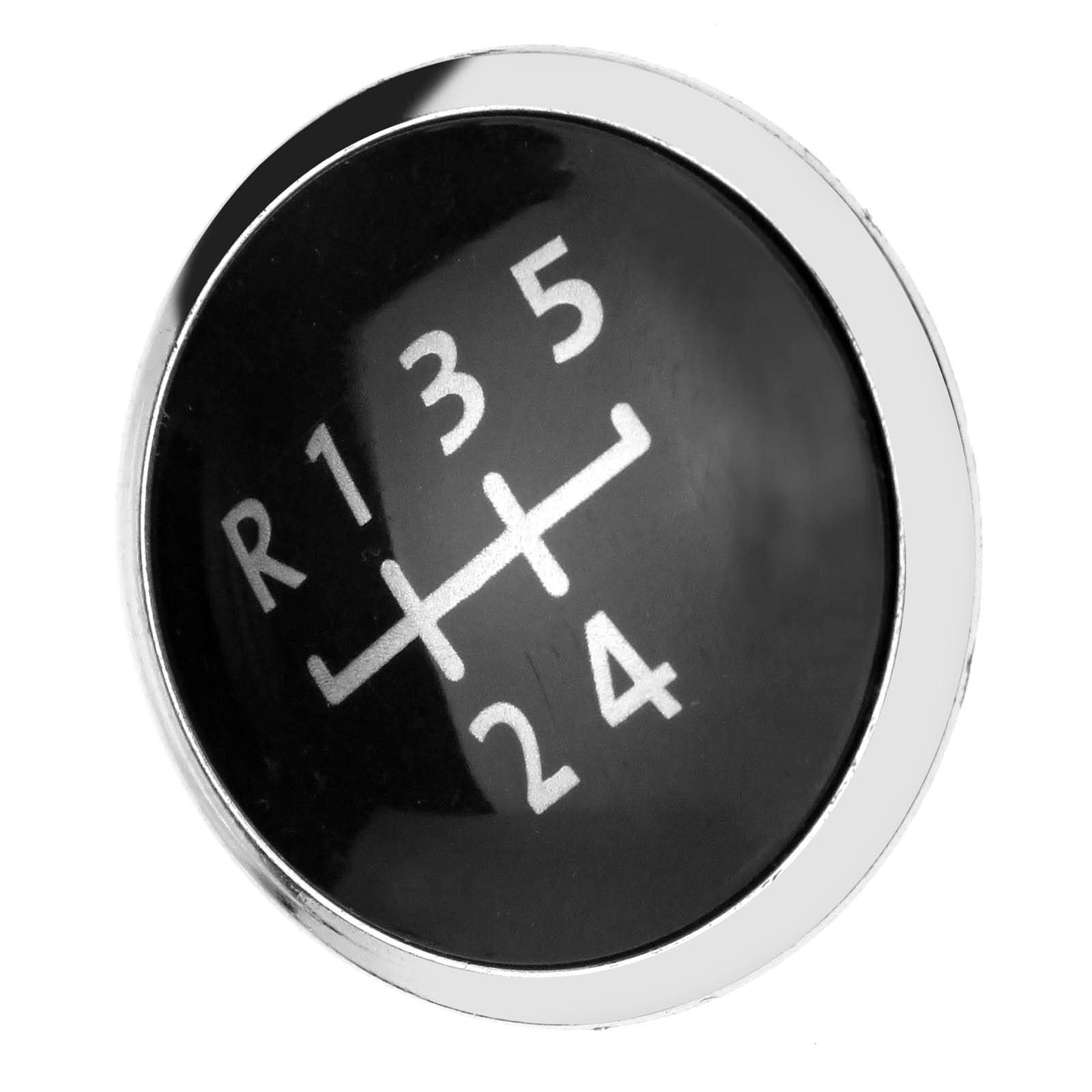 YINETTECH 5 Speed Gear Chrome Round Shift Knob Cap