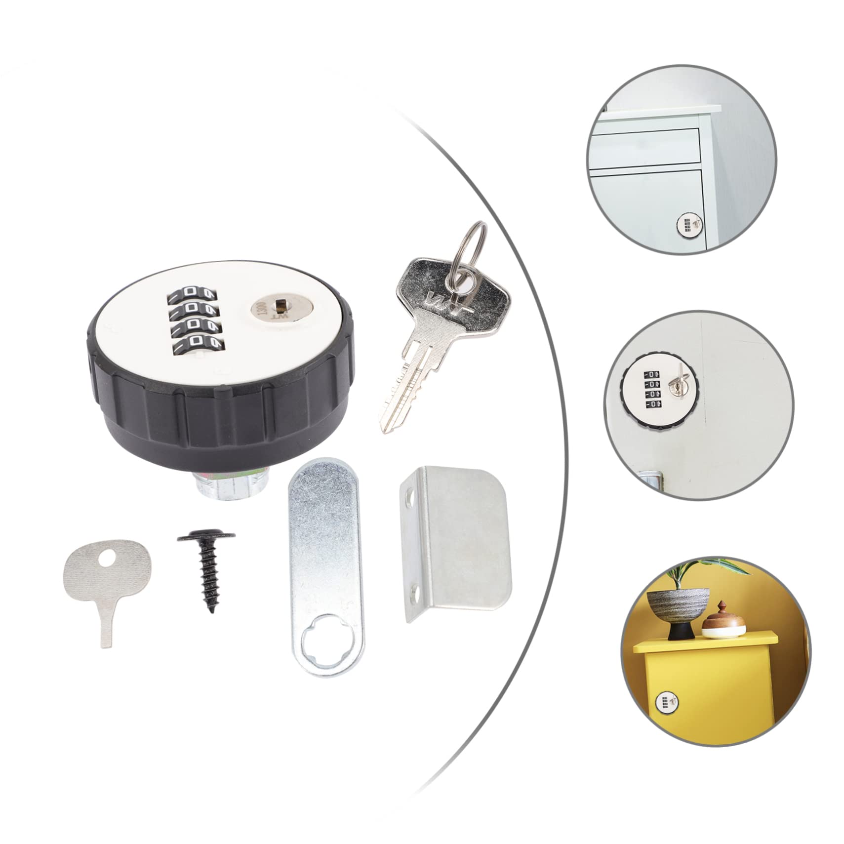 Artibetter 3piezas Candado De Combinación Dígitos De Aleación De Zinc Para Armarios y Taquillas Cerradura Mecánica Resistente y Portable Para Seguridad Gimnasios y Almacenamiento