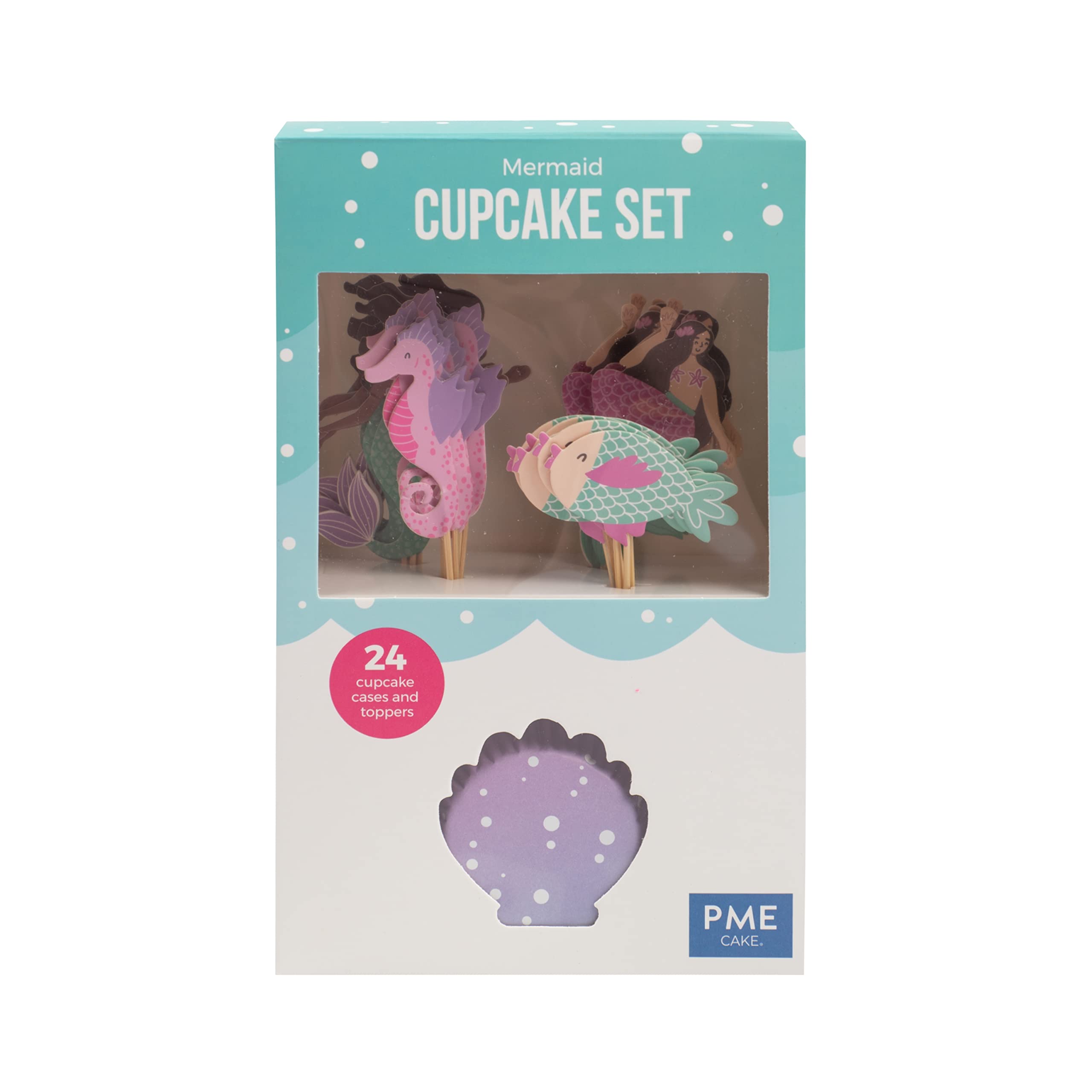 PME Cupcake Set - Mermaid, Set of 24