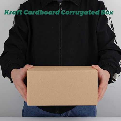 Miniatura 2 de Mat Board Center, cajas de envío de 10 x 7 x 5 pulgadas para envíos por correo, paquete de 25 cajas de cartón corrugado para pequeñas empresas,