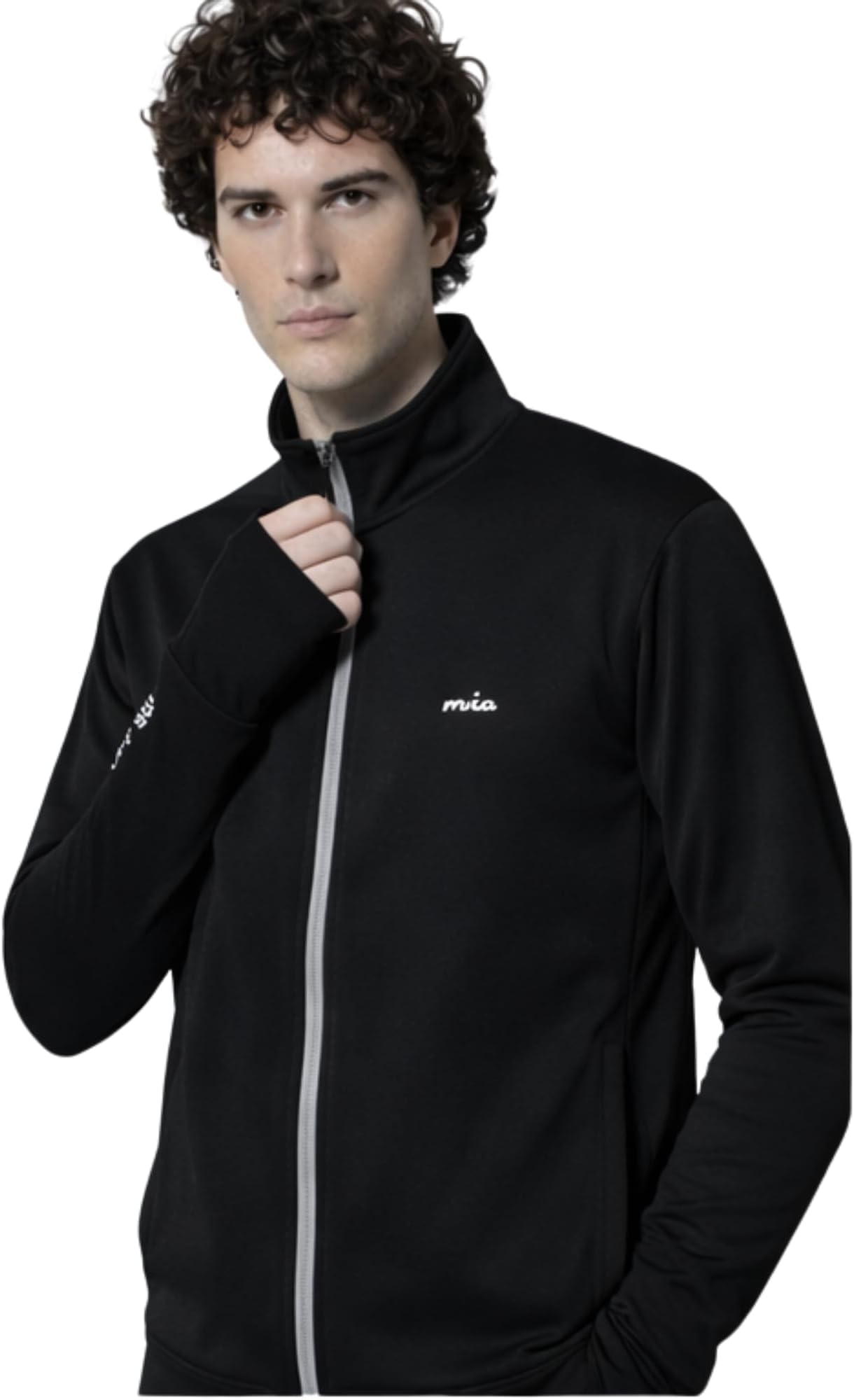 UPF 50+ UV Protection Sunscreen Jacket for Men, Full Zip Lightweight Running Jacket, Sports Outdoor Biker Jacket