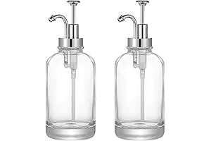 Crystal-Clear Glass Dispenser with Rust-Resistant Pump