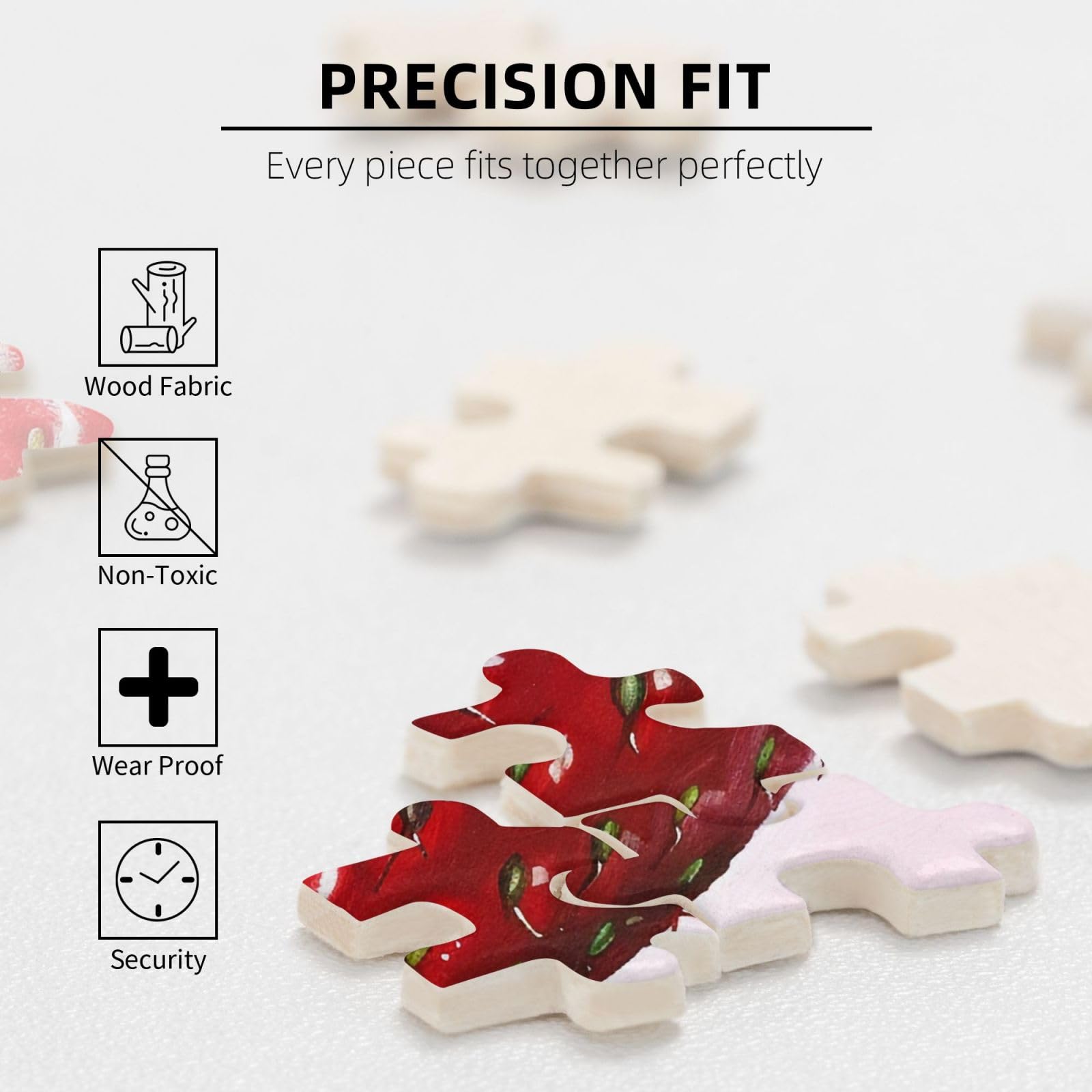 Puzzle da 1000 pezzi con fragole stampate per adulti, gioco rompicapo per la casa, regalo decorativo per la casa (75 x 50 cm)