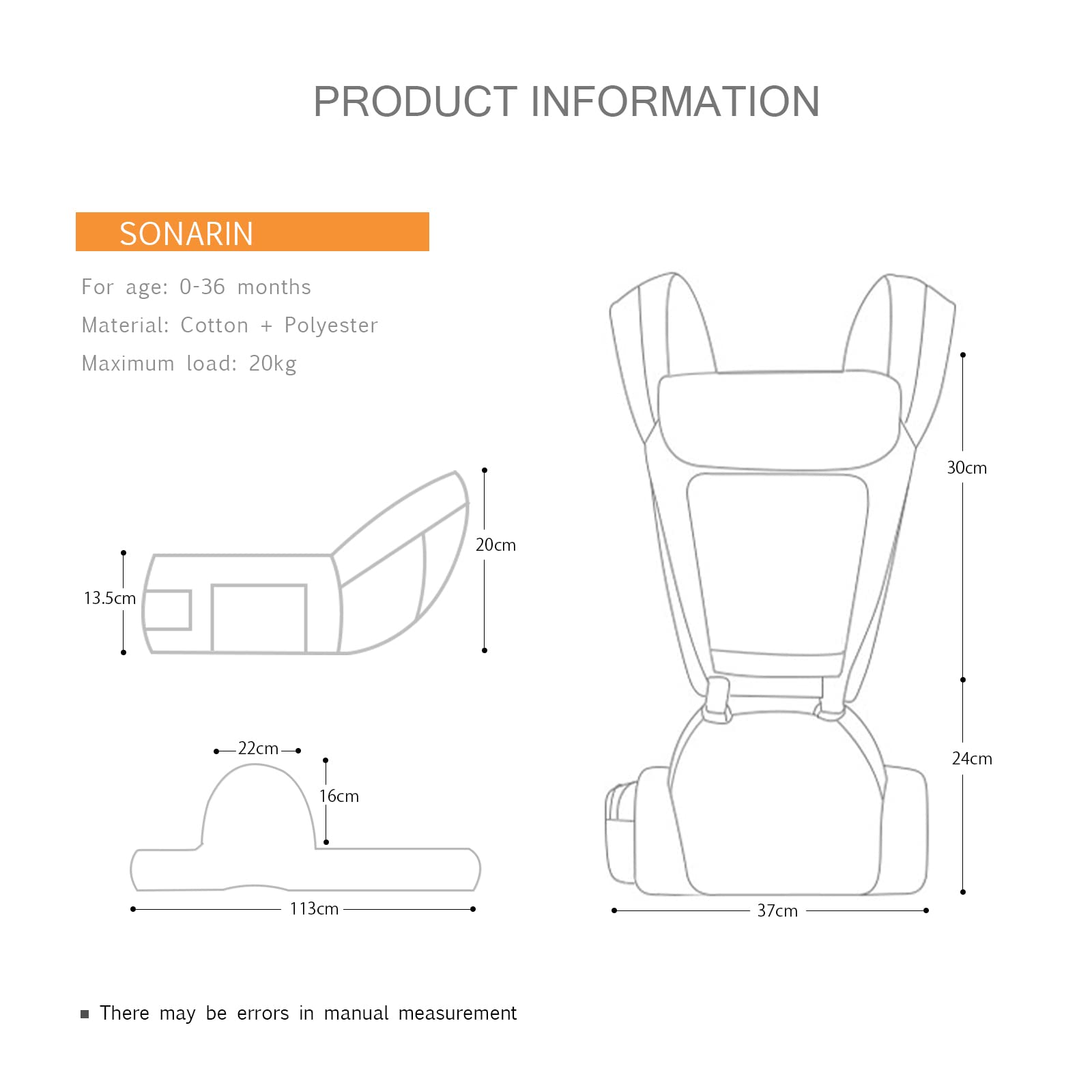 SONARIN Mochila Portabebés Ergonómico con Asiento de Cadera,3D Air Mesh Portabebés Transpirable Multifunción para Recién Nacidos y Niños Pequeños 0-36 Meses,Todas las Posiciones(Rosa)