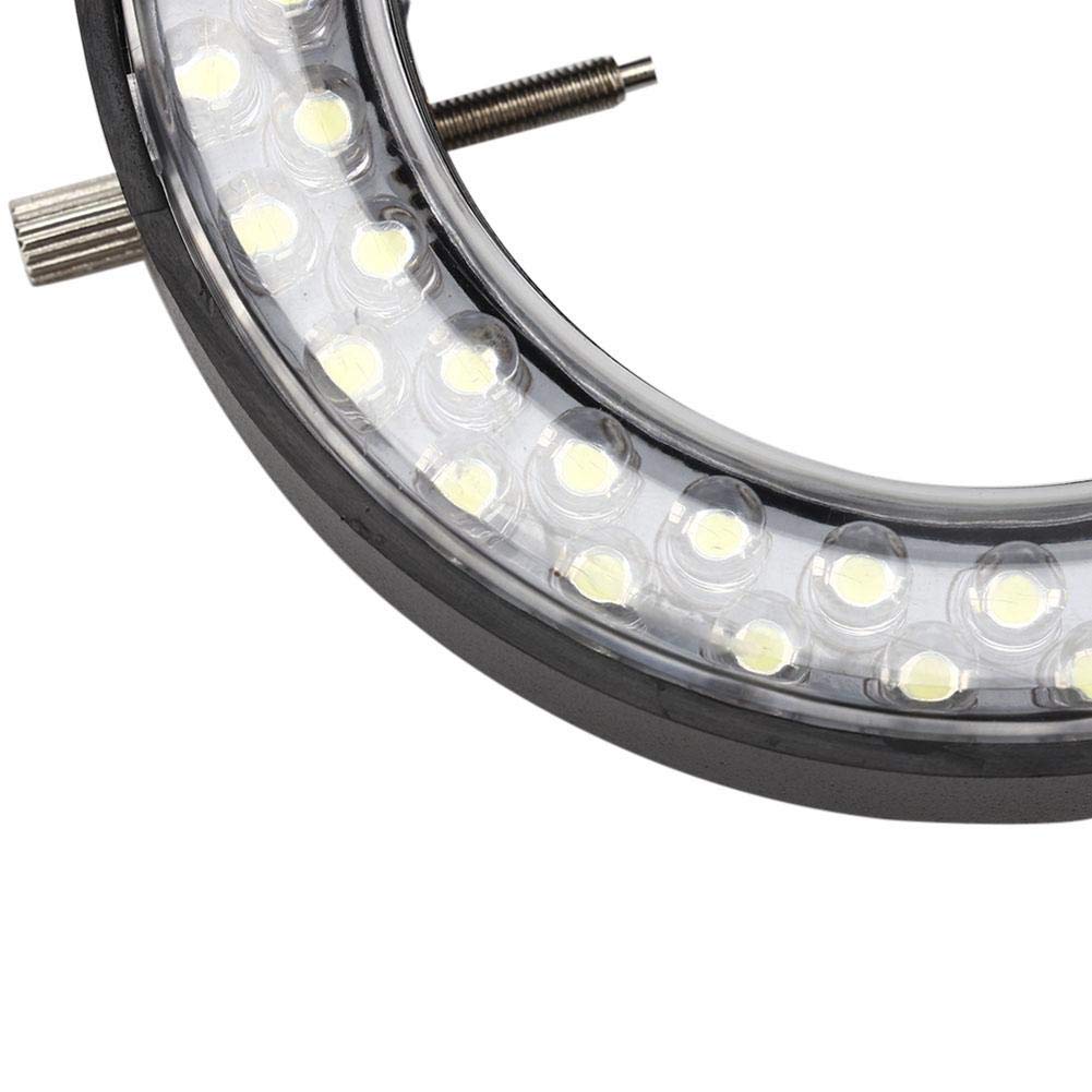 Lampada da microscopio, lampada da microscopio stereo ad anello per riparazione di gioielli per uso professionale e per uso domestico + lampada ad anello a LED - Luce senza sfarfallio bu(EU)