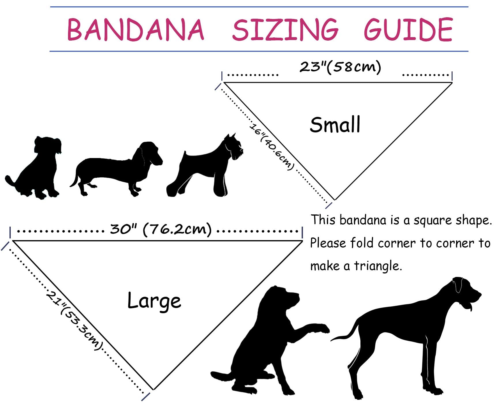 ARING PET Bandana per Cani, Bandane a Quadri in Cotone, Collare Triangolare per Cani di Piccola e Grande Taglia e Gatti