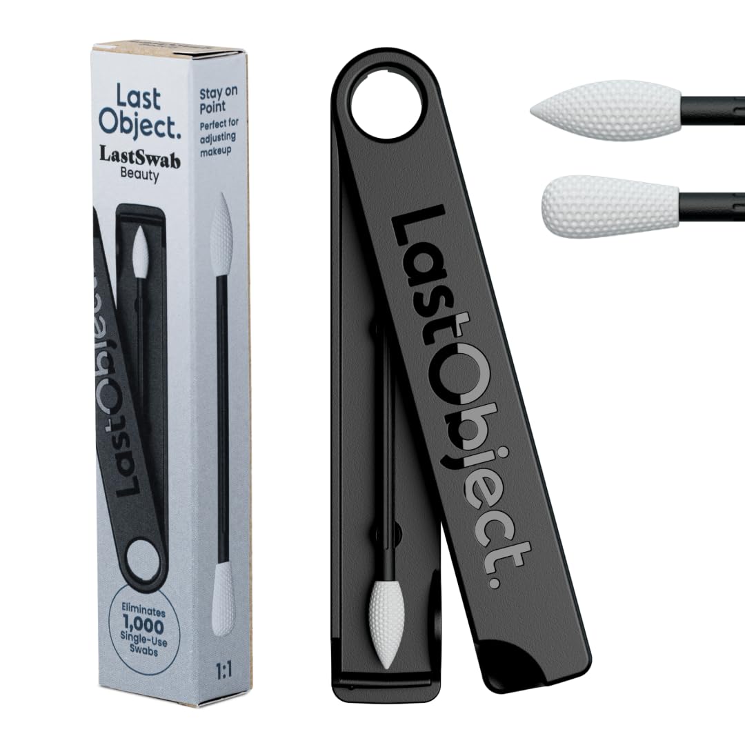 LastSwab Beauty wielokrotnego użytku patyczki bawełniane do usuwania makijażu - czarny pingwin - przyjazny dla środowiska Q-tip - bawełniane waciki - oryginalny produkt Kickstarter