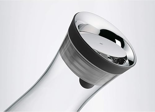 Miniatura 5 de WMF Basic Water Decanter 1L Altura 11.4 in Close-Up Tapón Vidrio Cromargan Acero Inoxidable, Plata