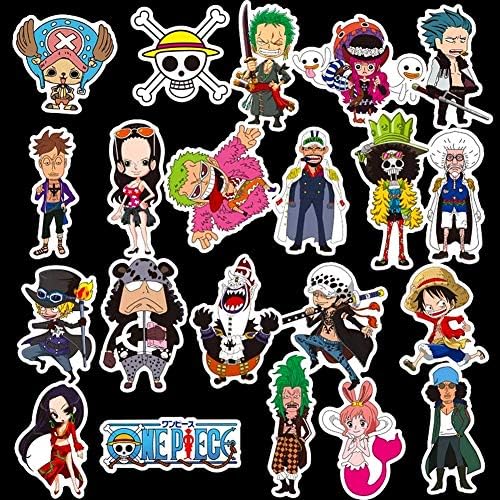 Amazon Co Jp ワンピースステッカー 海賊王ステッカー 48枚 アニメシール 防水シール スーツケース バイク ヘルメットなど適用 車 バイク