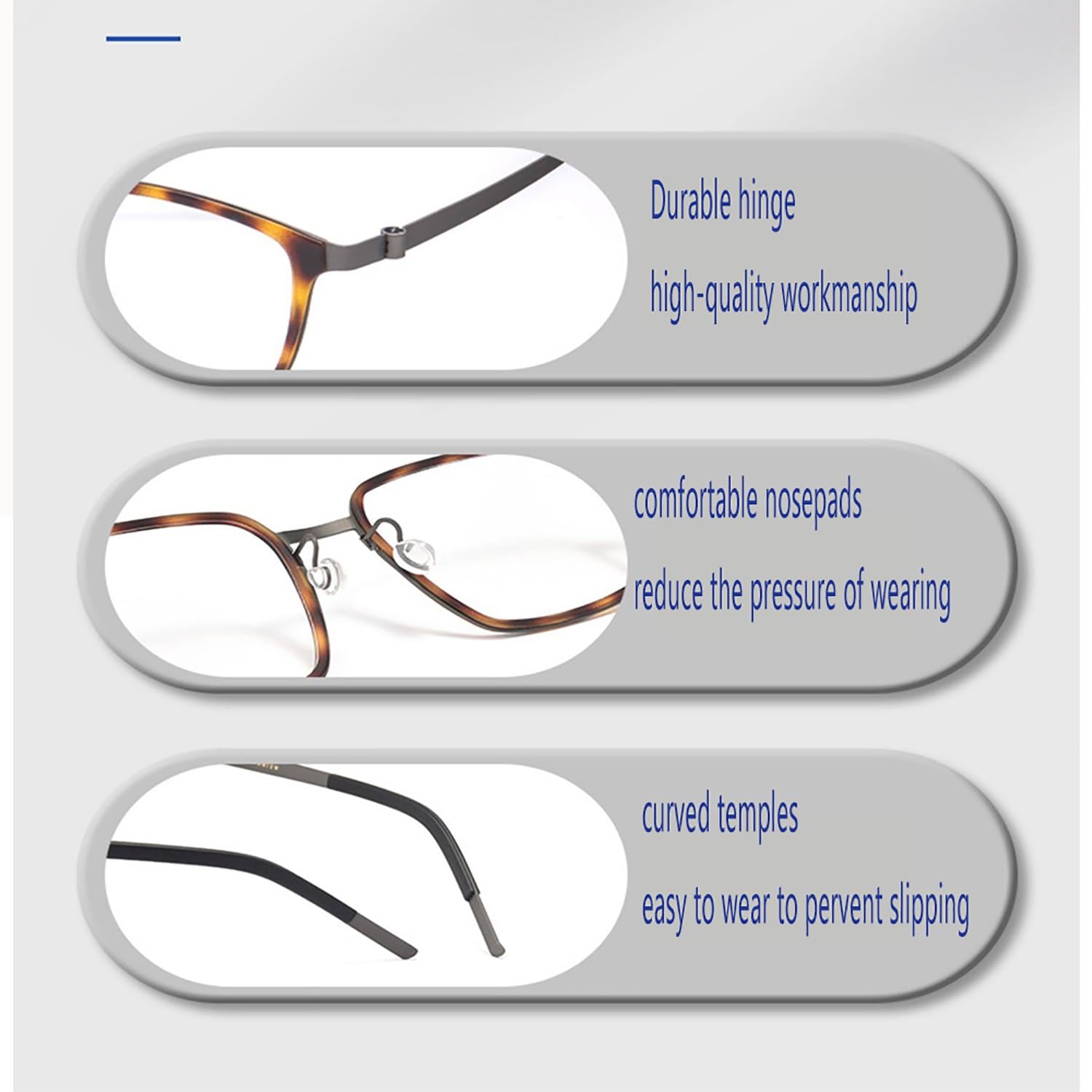 Mode Groß Rahmen Computerbrille, Herren Damen Anti Blaulicht Brille, Anti-Augenbelastung Lesehilfe