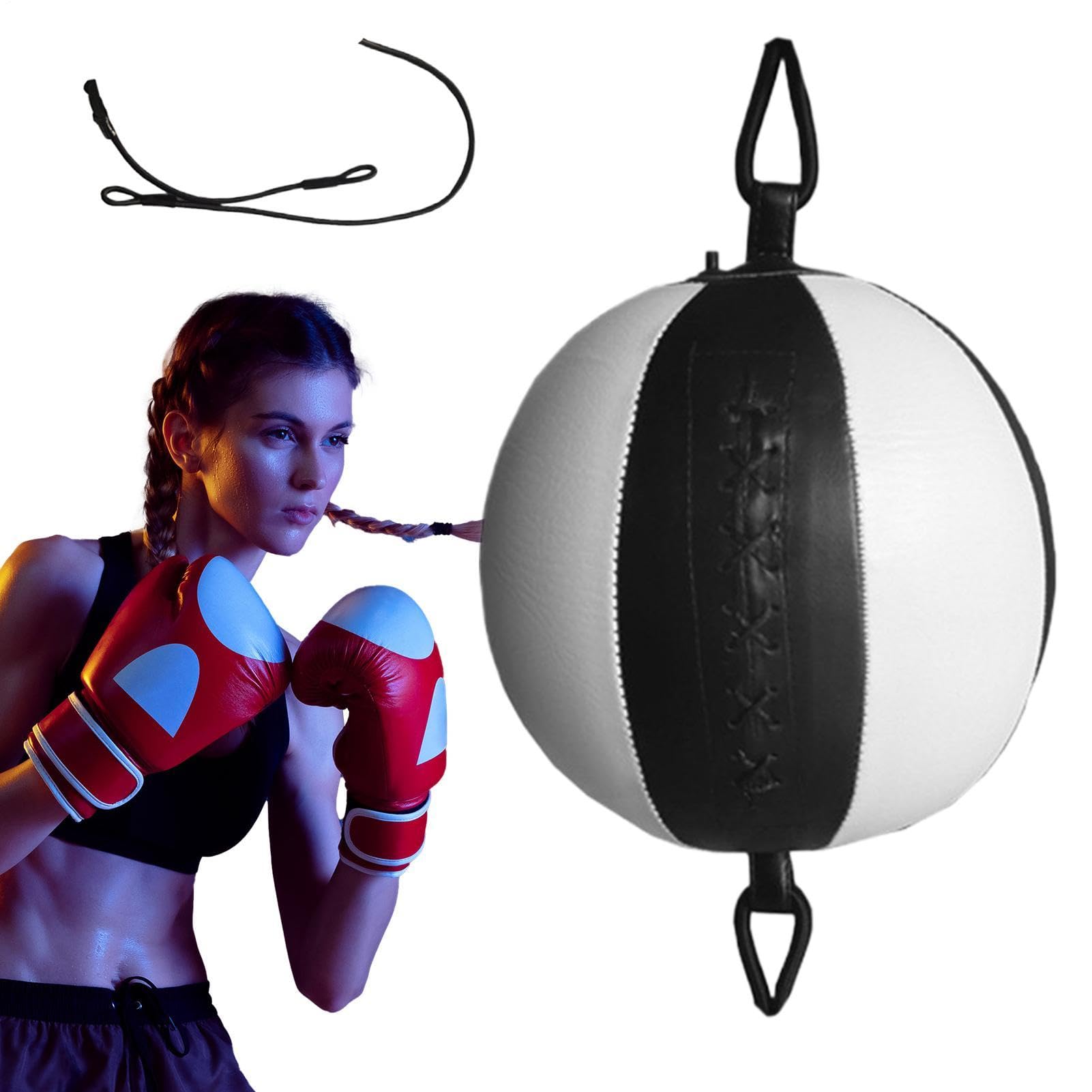 Pallone da boxe Reflex Ball - Apparecchio da allenamento per pugilato Punching Ball | Allenatore di reazione alla fascia | Attrezzature per l'allenamento per e adulti per migliorare il tempo di