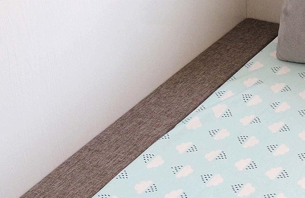 Soporte de espuma viscoelástica relleno de alta densidad para cama/sofá,Cojín de protección para mesilla de noche,Extensor de colchón suave Almohada desmontable para cabecero cerrar brecha