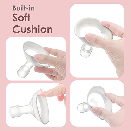 Miniatura 9 de Maymom MyFit Comfy Series - Protector de pecho con diseño de dos piezas de 0.945in compatible con extractor de leche Medela no piezas originales de