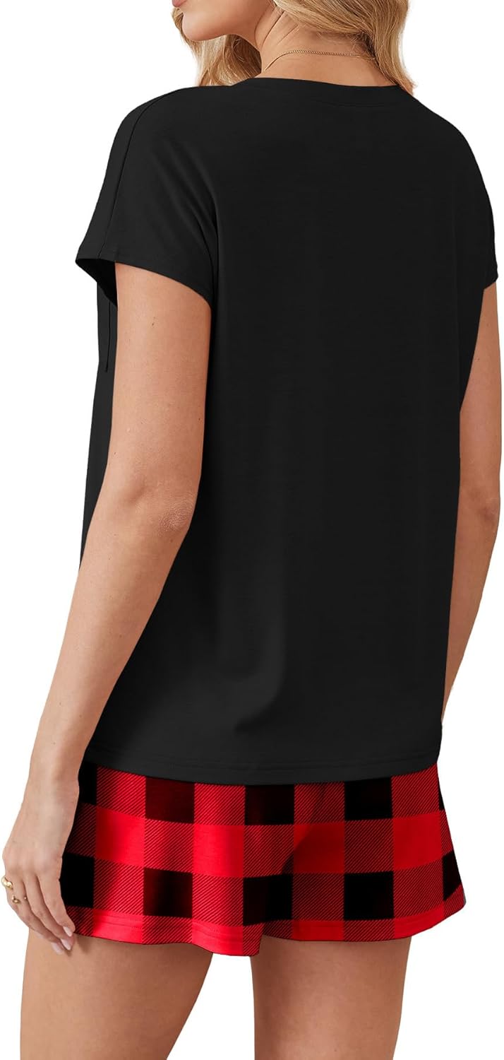 RUMIA Pajamas for Women 2 Piece Cap Sleeve Lounge Short Sets with Pockets (S-3XL) - Image 4