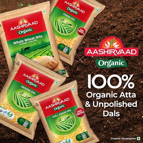Image of Aashirvaad Organic Chana Dal, 1 Kg, 100% Organic Chana Dal, Rich in Protein