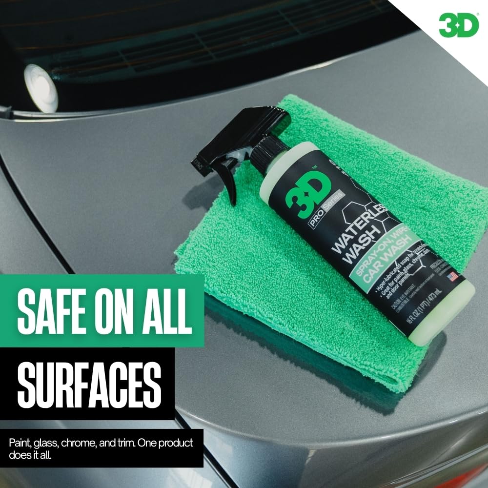 3D Waterless Car Wash - Easy Spray Waterless Detailing Spray - No Soap or Water Needed - Great — view 2