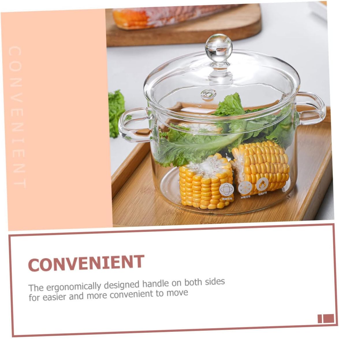 High Borosilicate Glass Cooking Pot Lid Heat-resistant Saucepan for Versatile Kitchen Use for Noodles Soups and Food