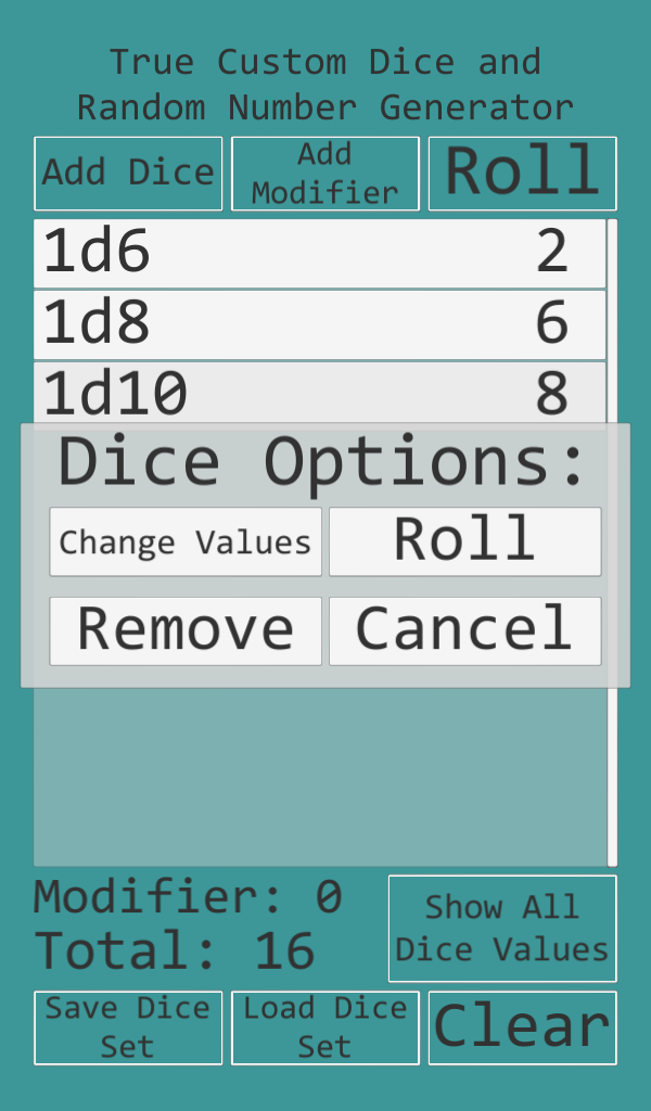 True Custom Dice App on the Amazon Appstore