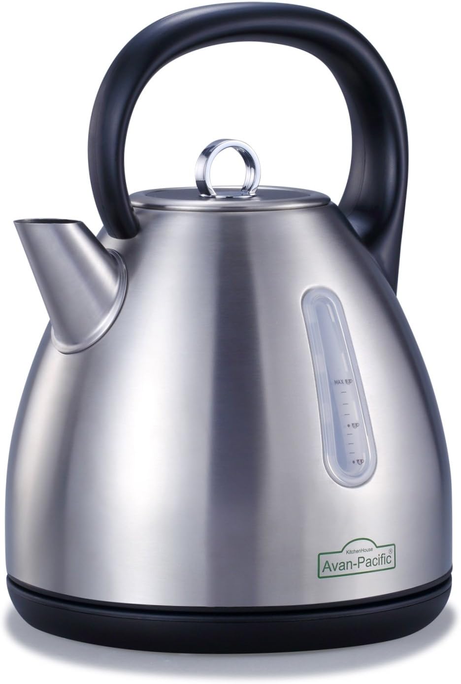 Stainless Steel 360°Cordless Electric Kettle 1.7L 1500W Auto Shut-Off, Boil Dry Protection ETL/FDA Approval (Silver)