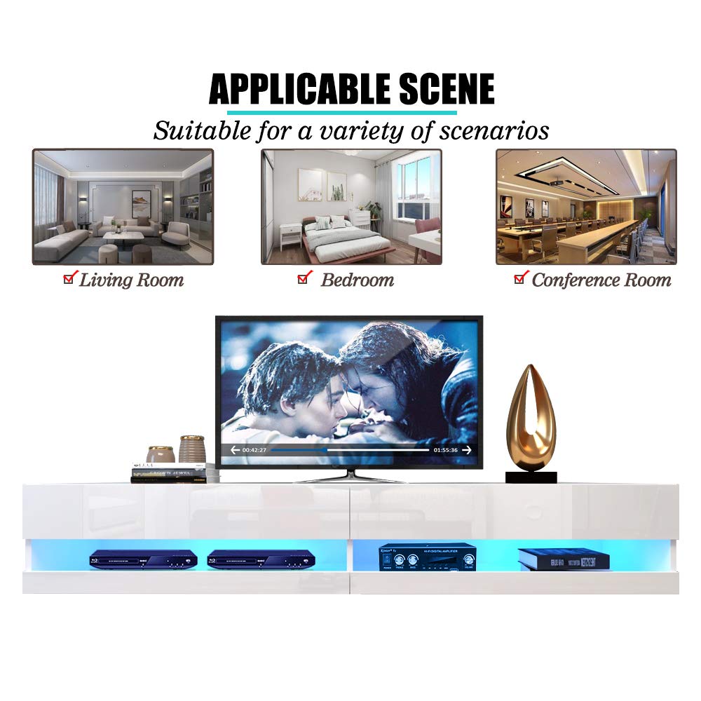 Buy LED Floating TV Stand Wall Mounted Media Console Entertainment