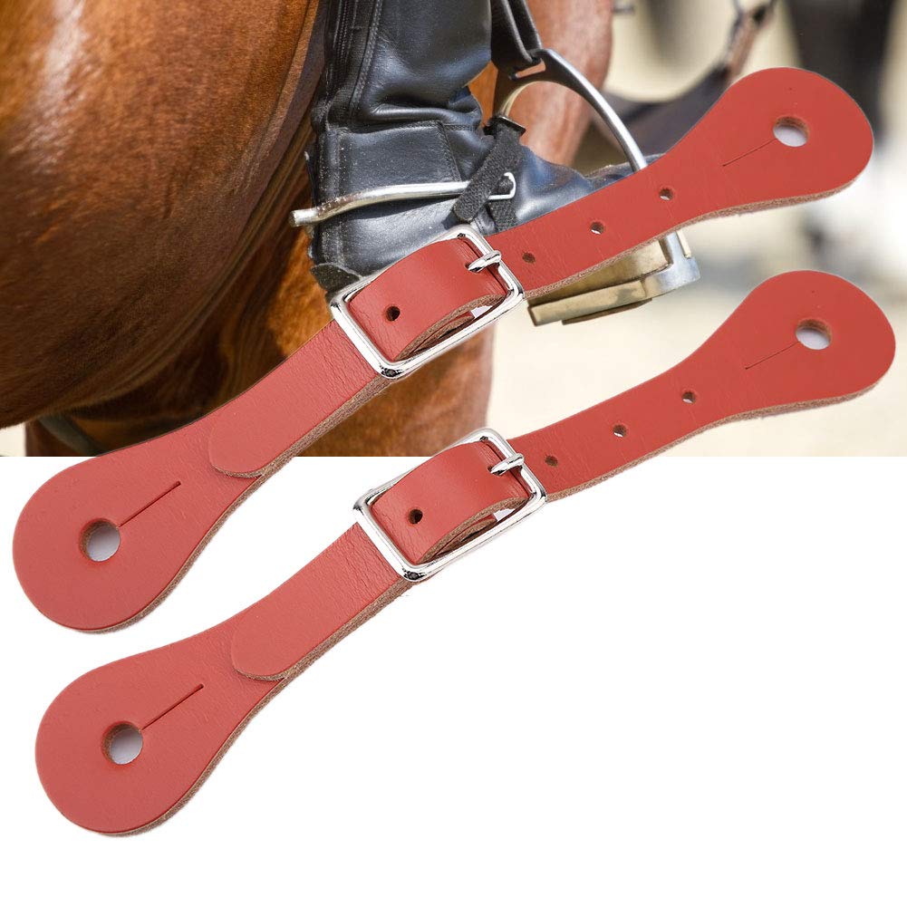 Par de correas ecuestres de piel auténtica, accesorios de equitación para deportes ecuestres