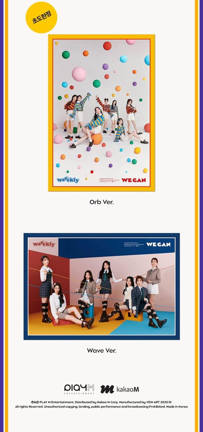 Weeekly We Can 2nd Mini Album 2 Version SET CD+92p Booklet+1p PhotoCard+1p Planet Card+1p Message Card+Sticker Pack+Tracking Sealed