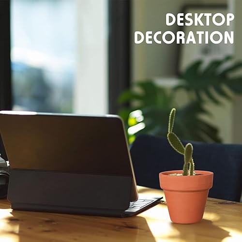 Miniatura 4 de Nuogo 100 macetas pequeñas de terracota de 2 pulgadas a granel, pequeñas macetas de arcilla para vivero con agujeros de drenaje para interiores y