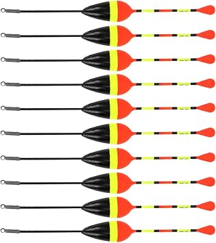 BESPORTBLE 10pcs Fishing Floats Fishing Bobbers Floats Slip Bobbers for Crappie Panfish Walleyes