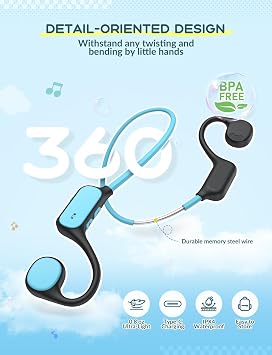 iClever OWS01 Kids Headphones Wireless Air Conduction Open Ear Headphones