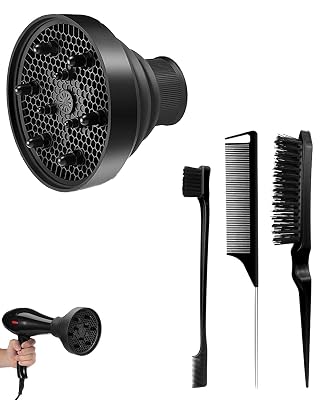 4PCS Comb Set, Diffuser for Curly Hair, Hair Diffuser, Blower, Diffuser Hair Dressing Styling Tool Usage at Home to Ache