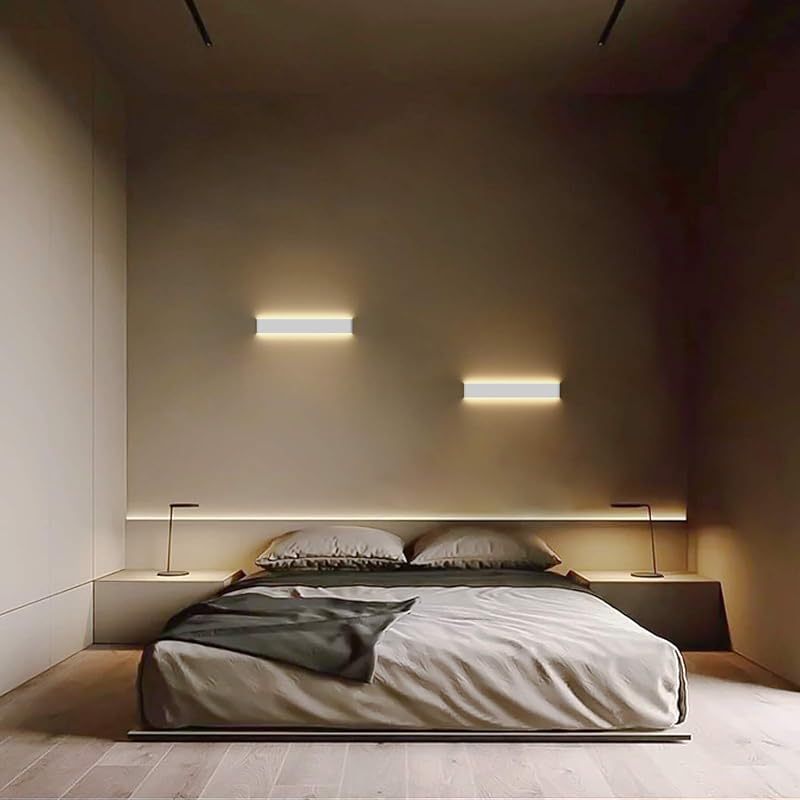 Klighten LED fali lámpa dimmelhető távirányítóval és APP vezérléssel, 61cm, 20W, fehér