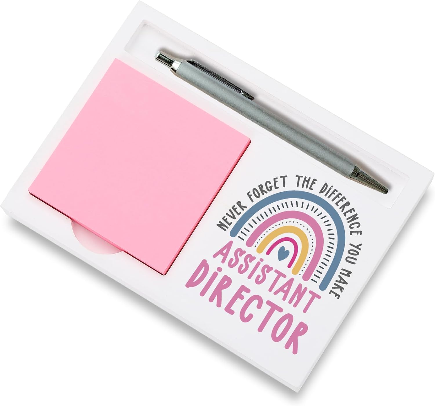 School Counselor Gifts Sticky Note Holder, Thank You Gift for School Counselor Office Recognition for Education Appreciation Week, Birthday or Holiday Graduation Self-Stick Note Pad Holders PB051