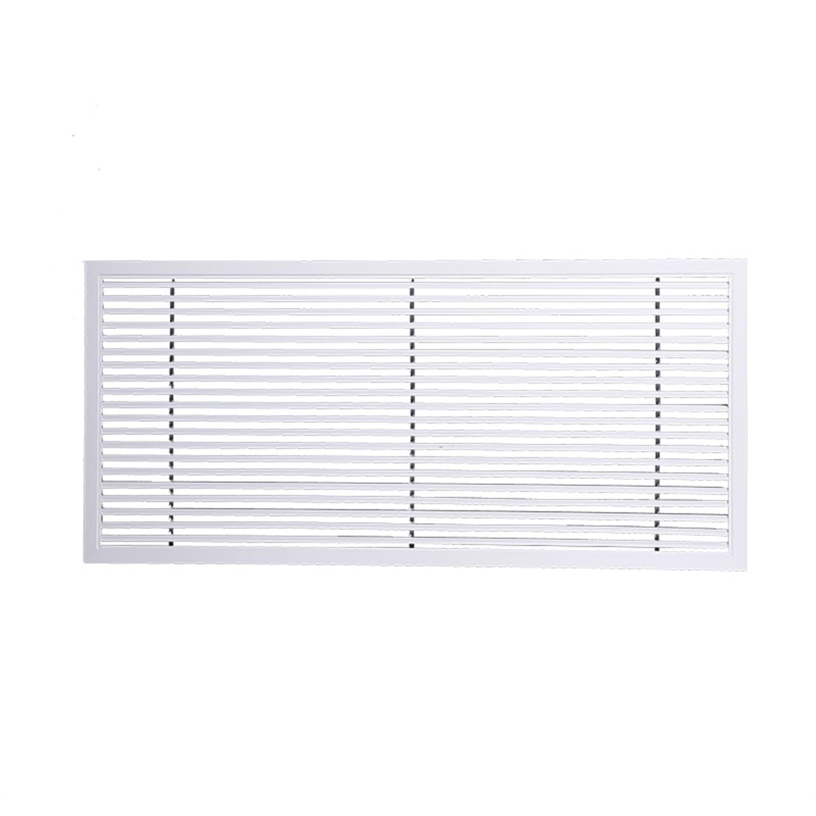 Grille d'aération alu 35x35 cm blanche pour mur et plafond