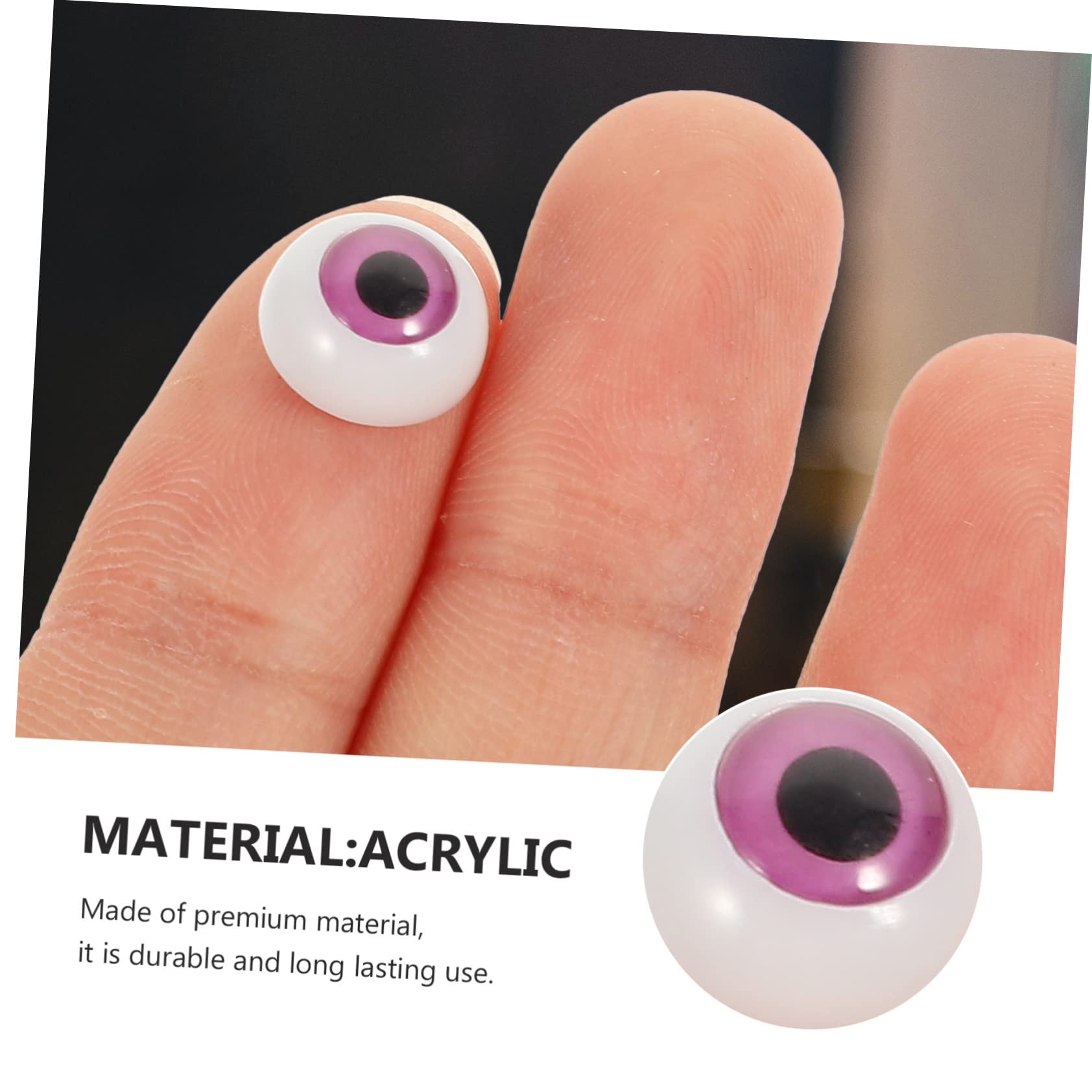 PRETYZOOM 400 STK Künstliche Augen Simulationsaugen Puppenaugen Puppenzubehör Handwerkliche Sicherheitsaugen Augäpfel Bastelaugen Selber Machen Dly Gewebte Materialien Plüsch DIY-Puppe Acryl