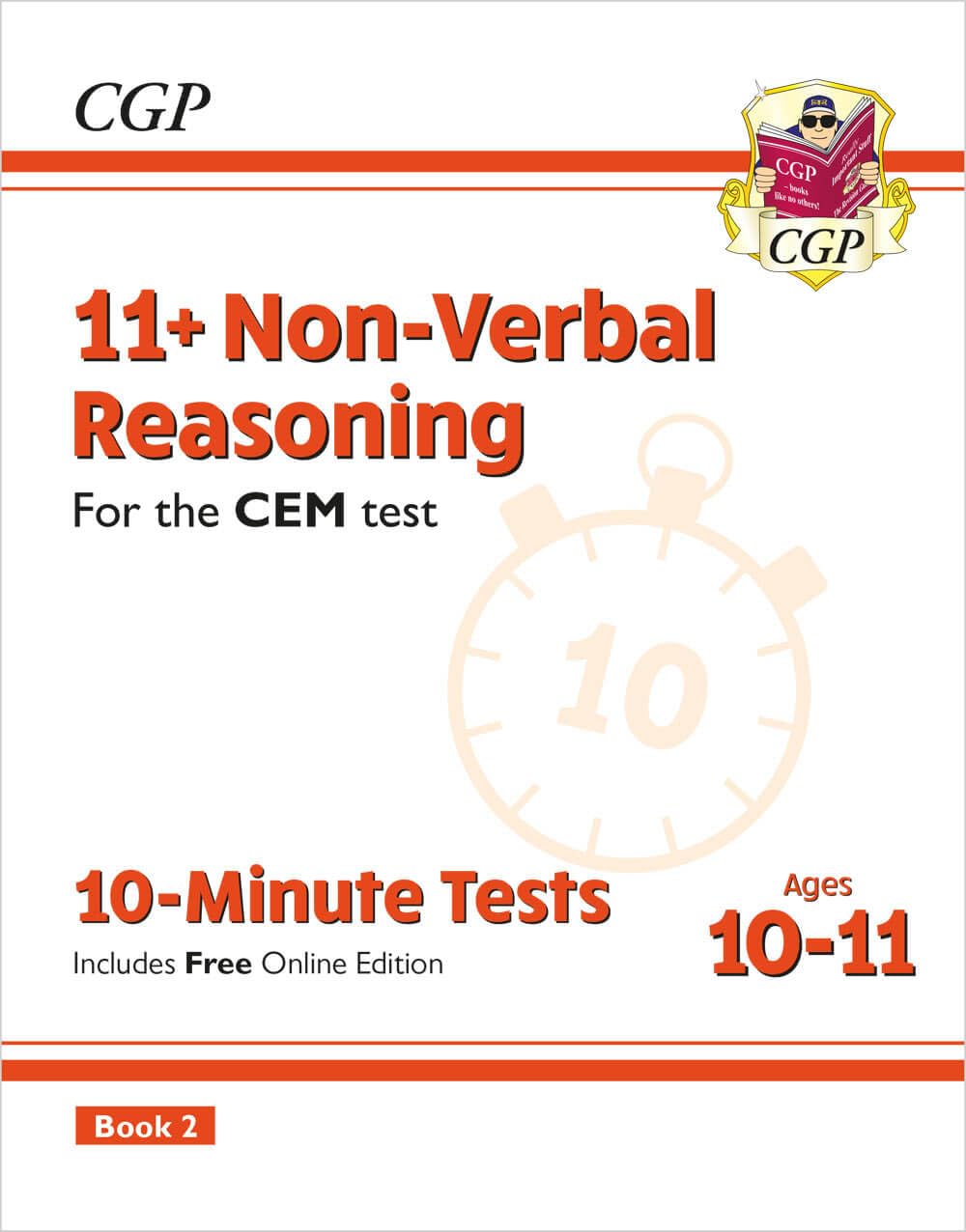 11+ CEM 10-Minute Tests: Non-Verbal Reasoning - Ages 10-11 Book 2 (with Online Edition): for the 2026 tests (CGP CEM 11+ Ages 10-11)