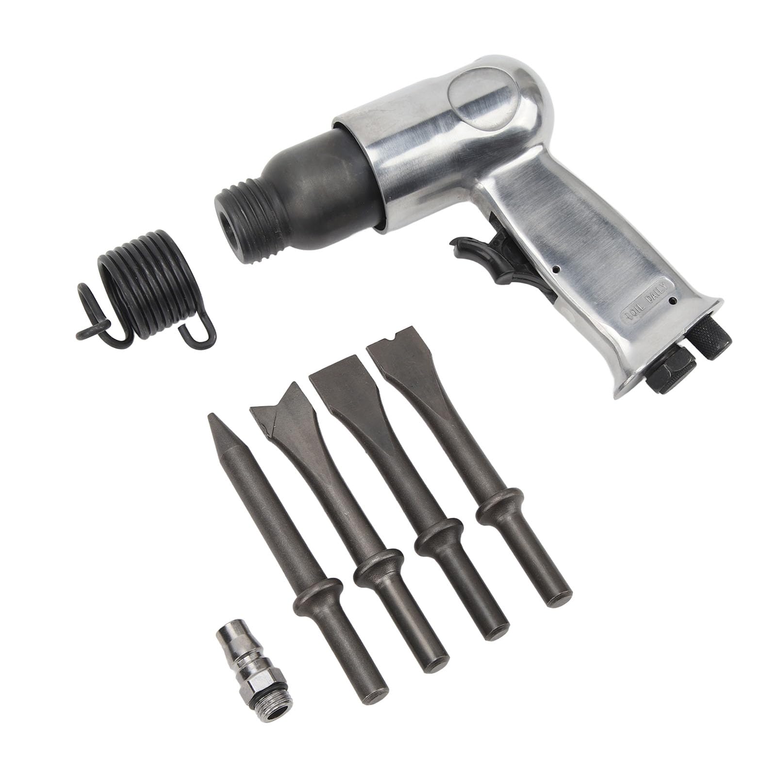Generic Zestaw Dłut Pneumatycznych do Młotów Pneumatycznych Wielofunkcyjny do Naprawy Samochodów, Układów Wydechowych i Cięcia Metalu 1 Szt (Krótka lufa 150 mm)