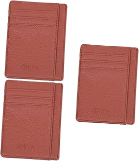 3 Peças Porta-Cartões Masculino E Feminino Mini Carteira Bolso Bolsa Cartões De Identificação Bolsa Cartões Carteira Cartões Bolsa De Armazenamento Porta-Cartões Carteira Para