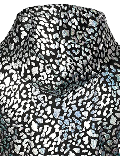 Image of ZEROYAA Mens 70s Metallic Sleeveless Hooded Vest T Shirt