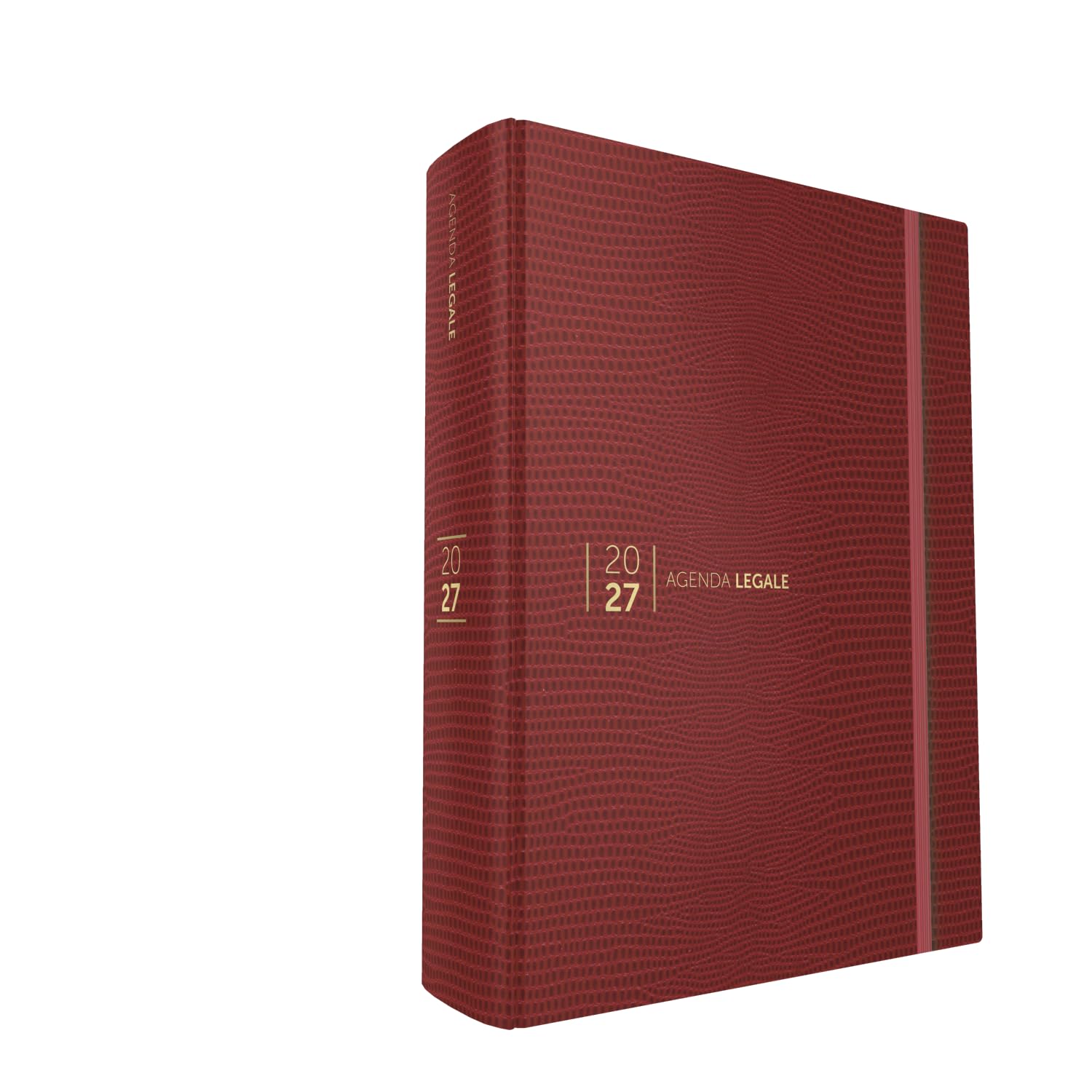 Agenda Legale 2027. Classica Lizard rosso. Con app Agenda Legale Pro