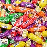 Fruit Chews Candy Bulk 1 lb - Individually Wrapped, Retro Candy in Resealable Bag, 5 Assorted Flavors, Soft & Delicious