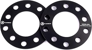 VLAOSCHI Black 5x5 5x120 5x127 Wheel Spacers 1/4 Inch (6mm) Compatible with Jeep B-M-W 5 Lug for 2007-2022 Wrangler | 1999-2022 Grand Cherokee | 2011-2022 Durango | E28 E32 E36 E46 E60 - Pack of 2