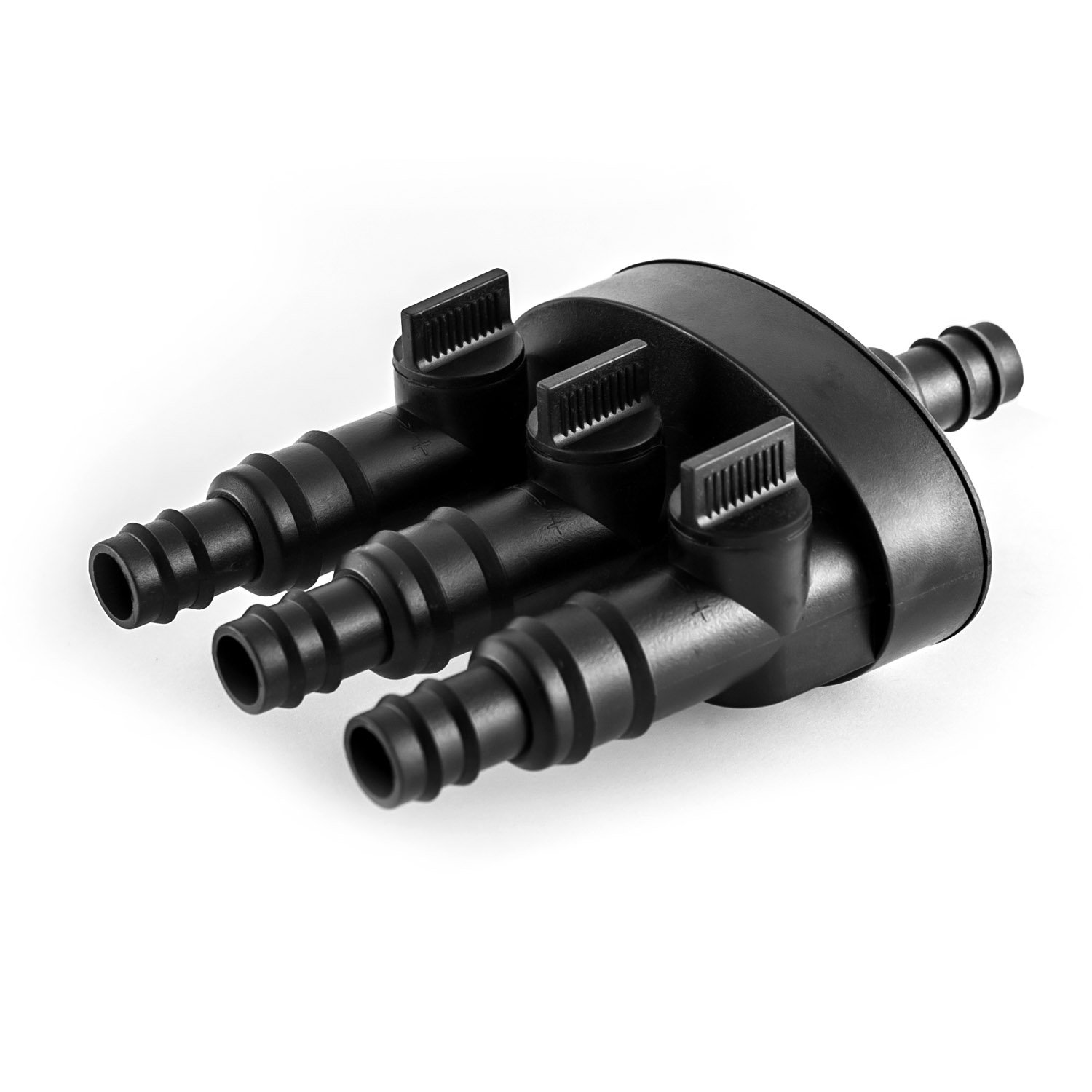 CLGarden Springbrunnen Pumpe Set SP3-S mit 3x LED Beleuchtung warmweiß für Zierbrunnen mit 3 Wasserausläufen 3er Ausgang Wasserspiel Springbrunnenpumpe 12V AC 1300 L/H