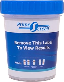 Prime Screen 12 Panel Urine Test Cup for 12 Different Drugs AMP,BAR,BUP,BZO,COC,MDMA,MTD,OPI,OXY,PCP,TCA,THC - CDOA-3124-[1 Pack]