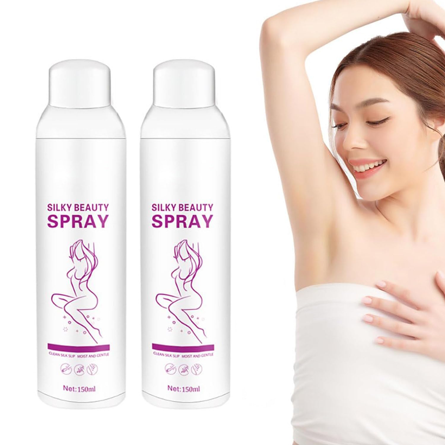 Amazon.co.jp: 150ml シルキービューティースプレー脱毛器、脱毛