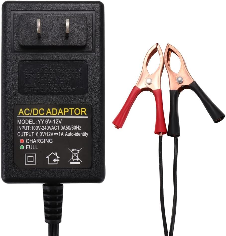 Cargador de identidad automática para baterías de plomo ácido de sello de 6V12V, cargador de carga flotante, con protección contra cortocircuitos