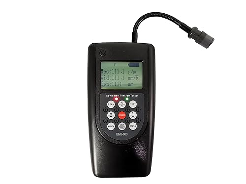 Medidor de tensión de cinturón sónico Medidor de medición de tensión de correa con rango 10Hz-680Hz Sonda desmontable para medir con qué frecuencia